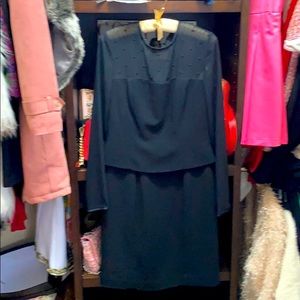 Jones New York Black Dress with Tulle